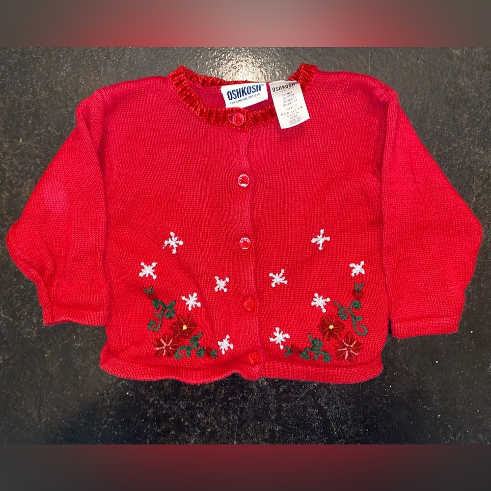 Osh Kosh Christmas Sweater 12 months